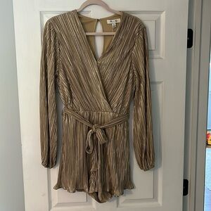 Gold shimmery romper